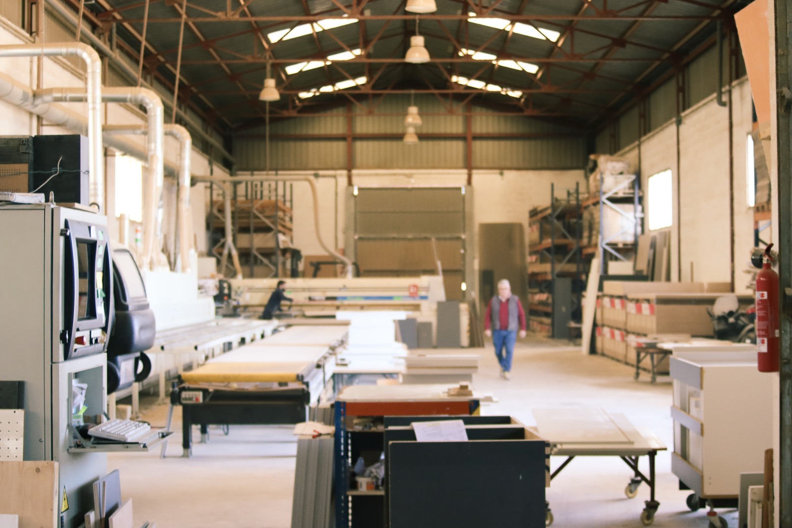 Interior de la fábrica de Cocinas Terol en el polígono Pla de Terol, Polop